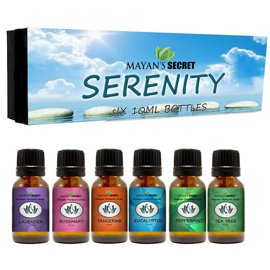 Premium Grade Essential Oils-Serenity- Gift Set 6/10Ml Pure Essential Oils