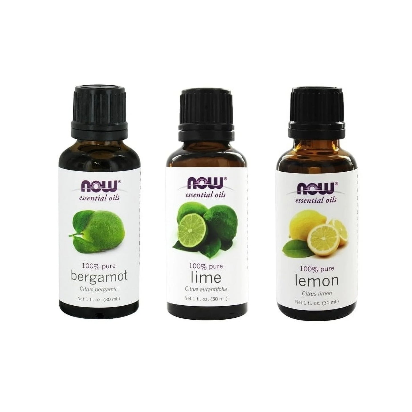 3-Pack Variety of  Essential Oils: Fulfill & Uplift- Lemon, Lime, Bergamot