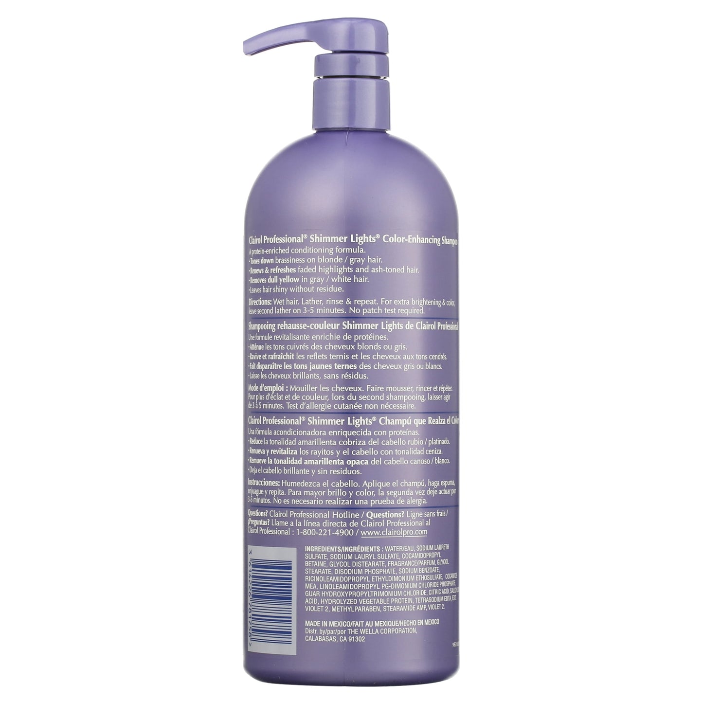 Shimmer Lights Blonde and Silver Shampoo , 31.5 Oz Shampoo