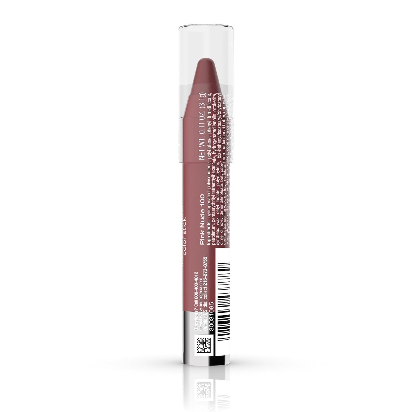 Moisturesmooth Color Stick Lipstick, 100 Pink Nude,.011 Oz