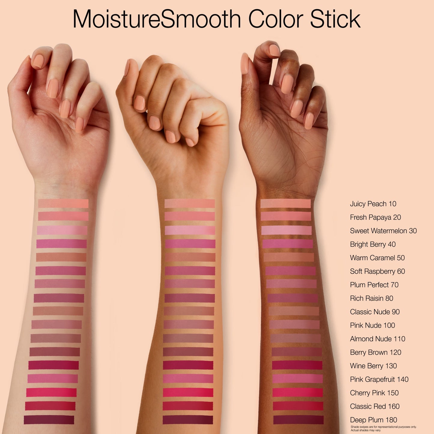 Moisturesmooth Color Stick Lipstick, 100 Pink Nude,.011 Oz