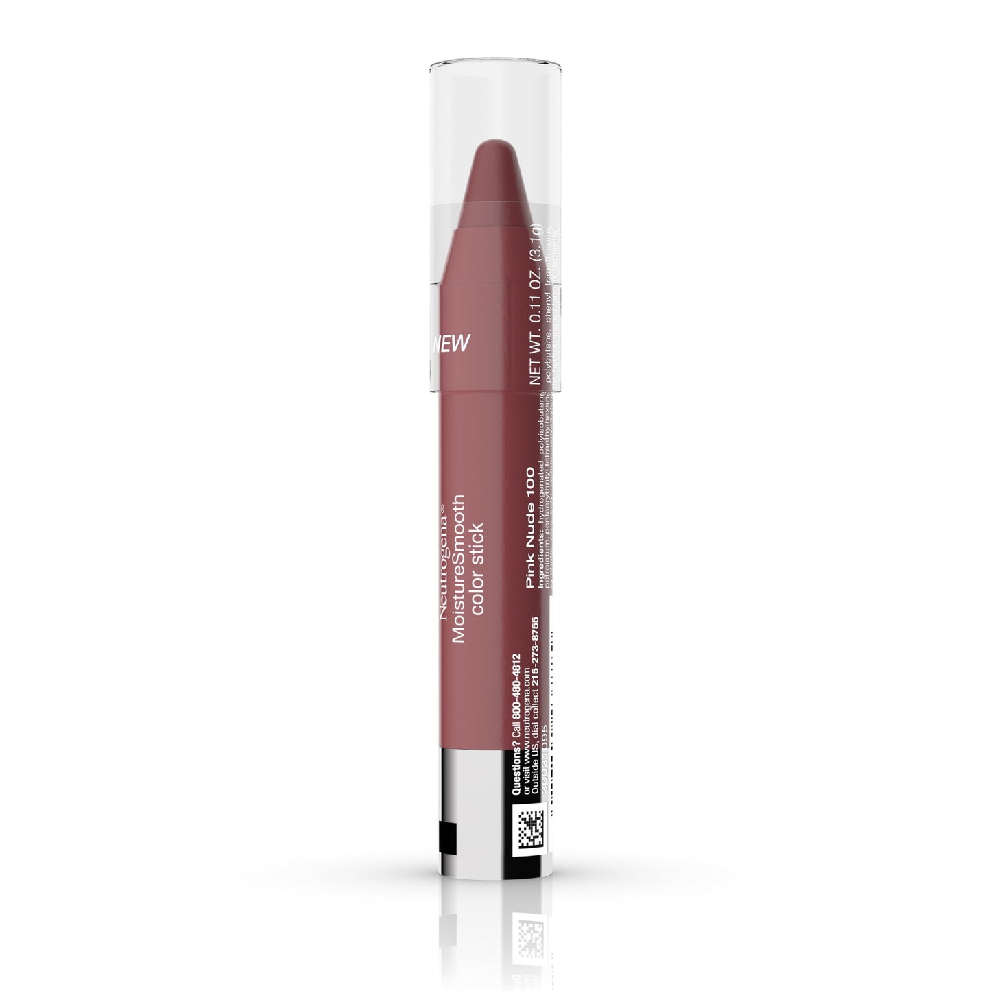 Moisturesmooth Color Stick Lipstick, 100 Pink Nude,.011 Oz