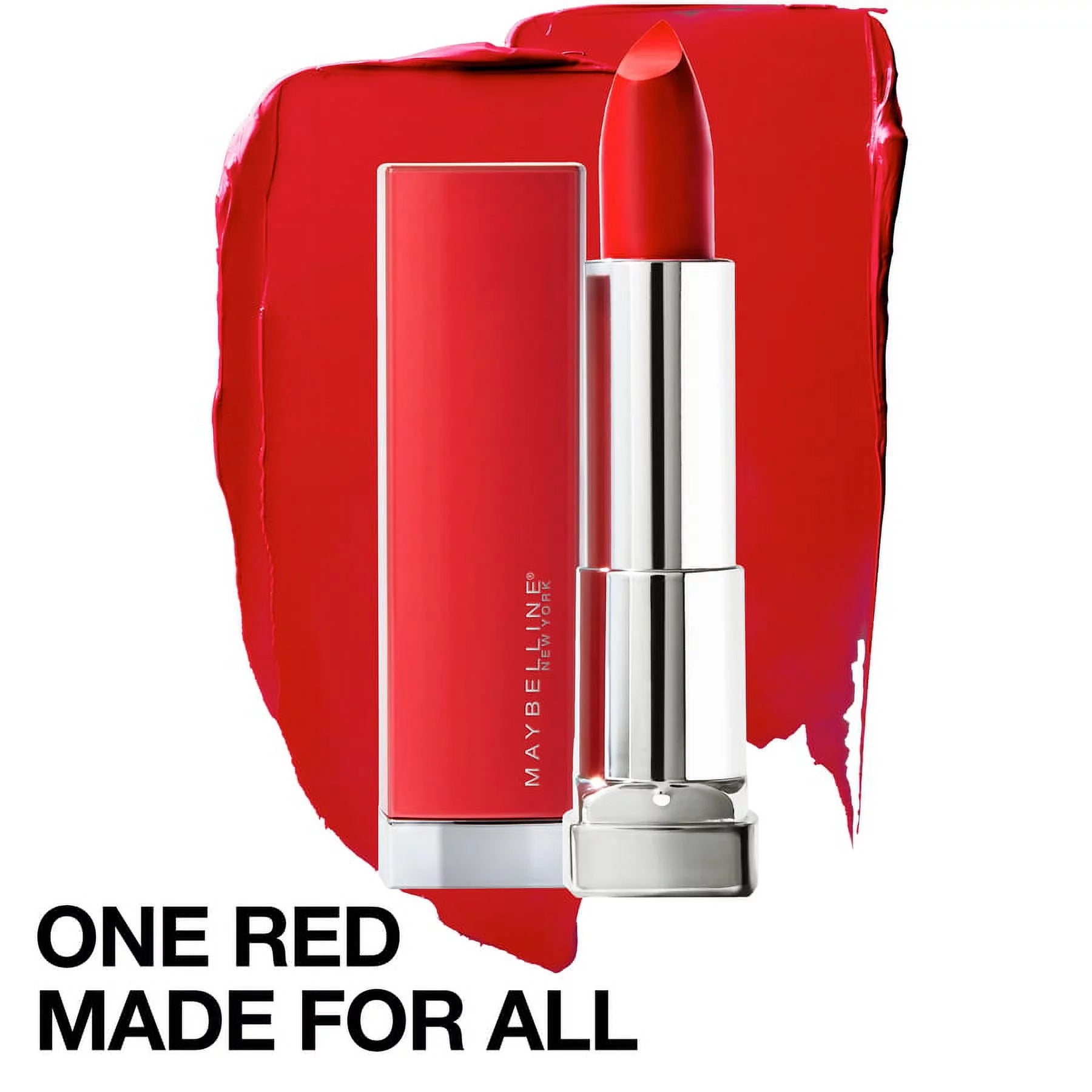 Color Sensational Made for All Lipstick, Red for Me, Matte Red Lipstick, 0.15 Oz.