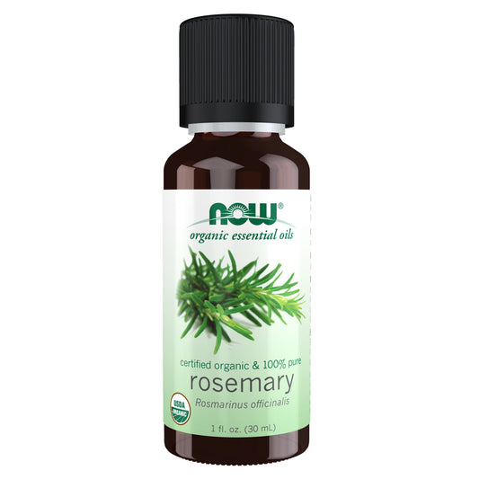 Essential Oils, Organic Rosemary Oil, Purifying Aromatherapy Scent, Steam Distilled, 100% Pure, Vegan, Child Resistant Cap, 1-Ounce