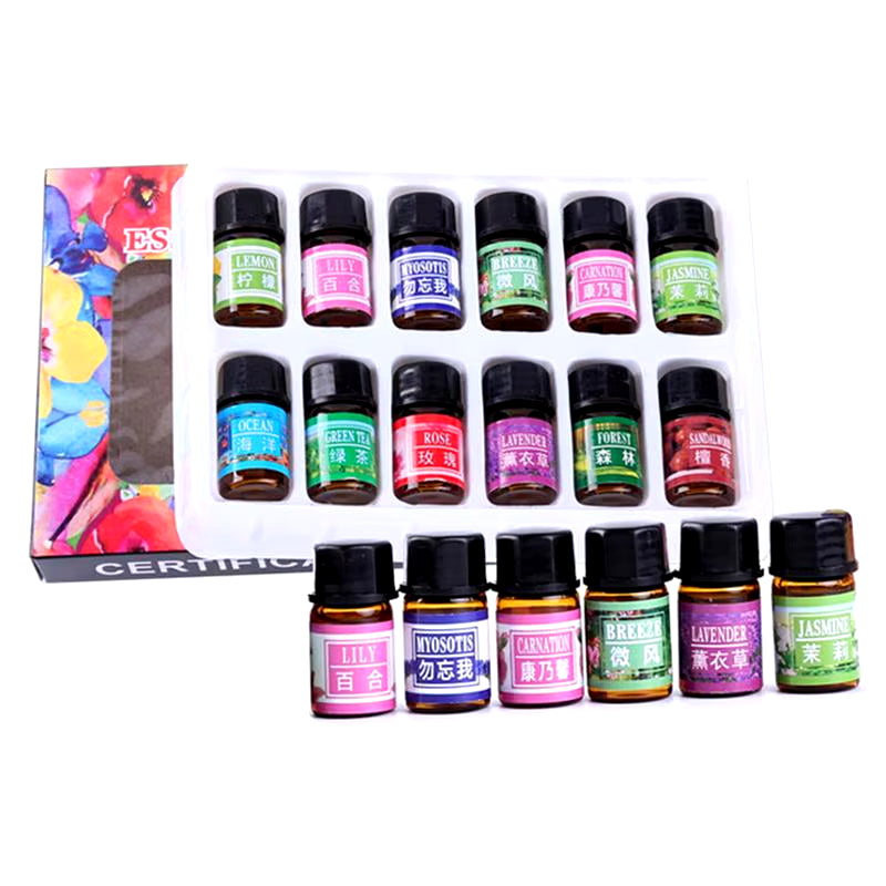 Essential Oil Set 12-Bottle 3Ml/0.13Oz Defuse Essential Oils Water-Soluble Natural Essential Oils for Diffuser Humidifier