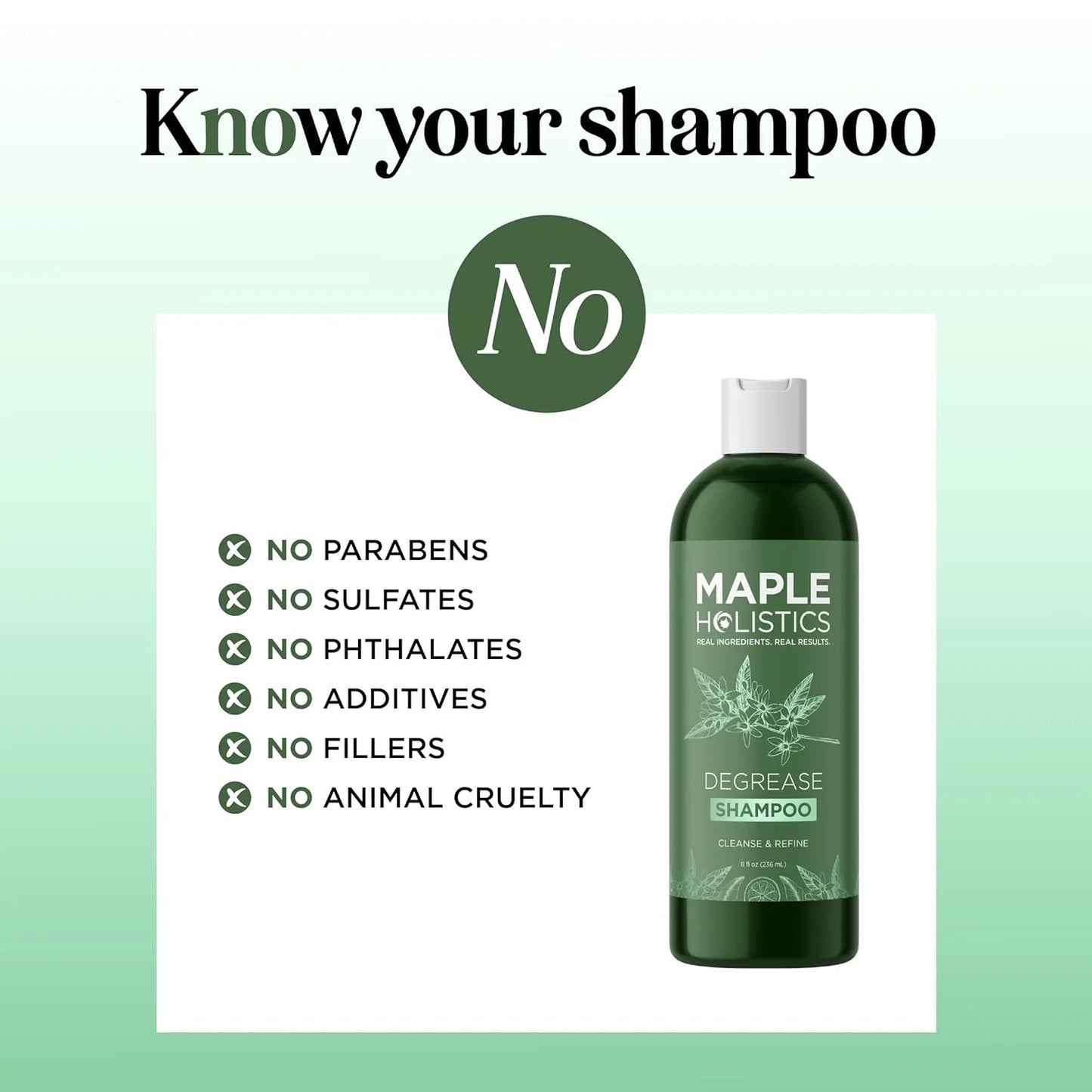 Clarifying Shampoo for Oily Hair and Scalp - Sulfate Free Shampoo for Men and Women with Rosemary Oil for Hair and Scalp Treatment - Oily Hair Shampoo for Oily Scalp Cleanser, 8 Fl Oz