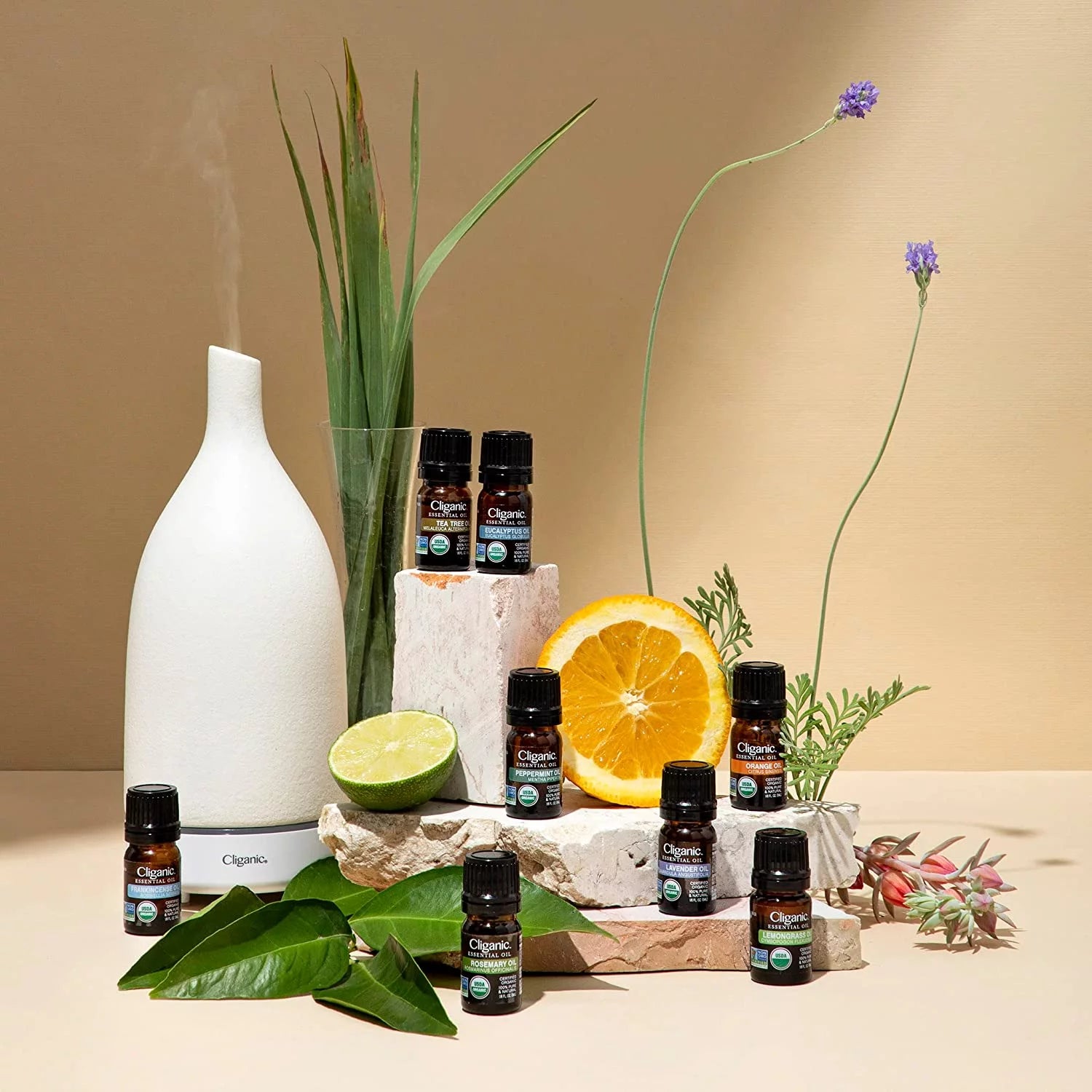 Organic Aromatherapy Set - Top 8 Essential Oils - 8X0.17Oz