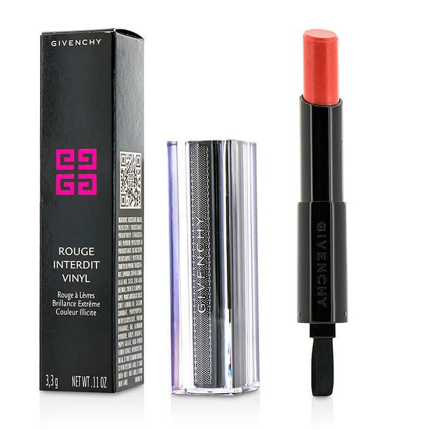 Rouge Interdit Vinyl Lipstick - 09 Corail Redoutable 0.11 Oz Lipstick